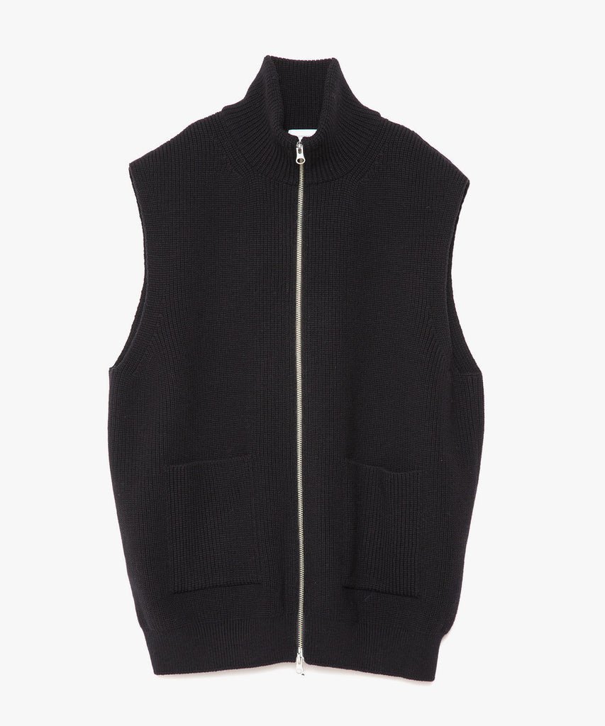 Mulesing Free Wool Knit Zip Vest