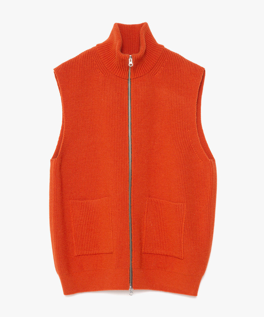 Mulesing Free Wool Knit Zip Vest