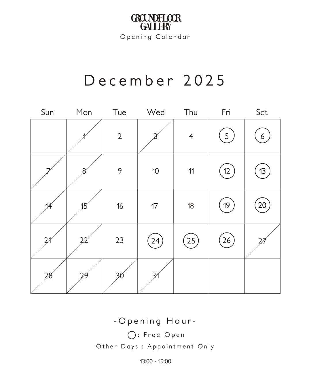 12月Gallery Shop Open