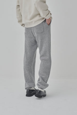Wool Back Pile Knit Pants