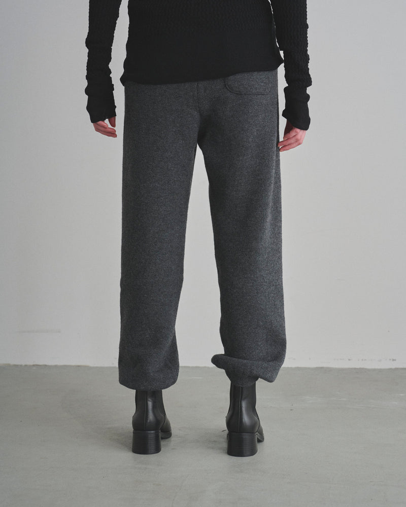 Wool Back Pile Knit Pants