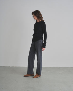 Wool Knit Smooth Pants