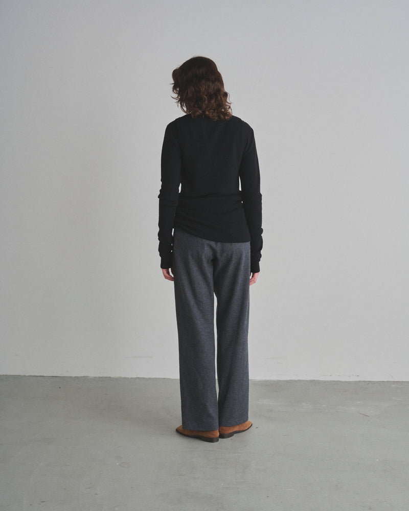 Wool Knit Smooth Pants