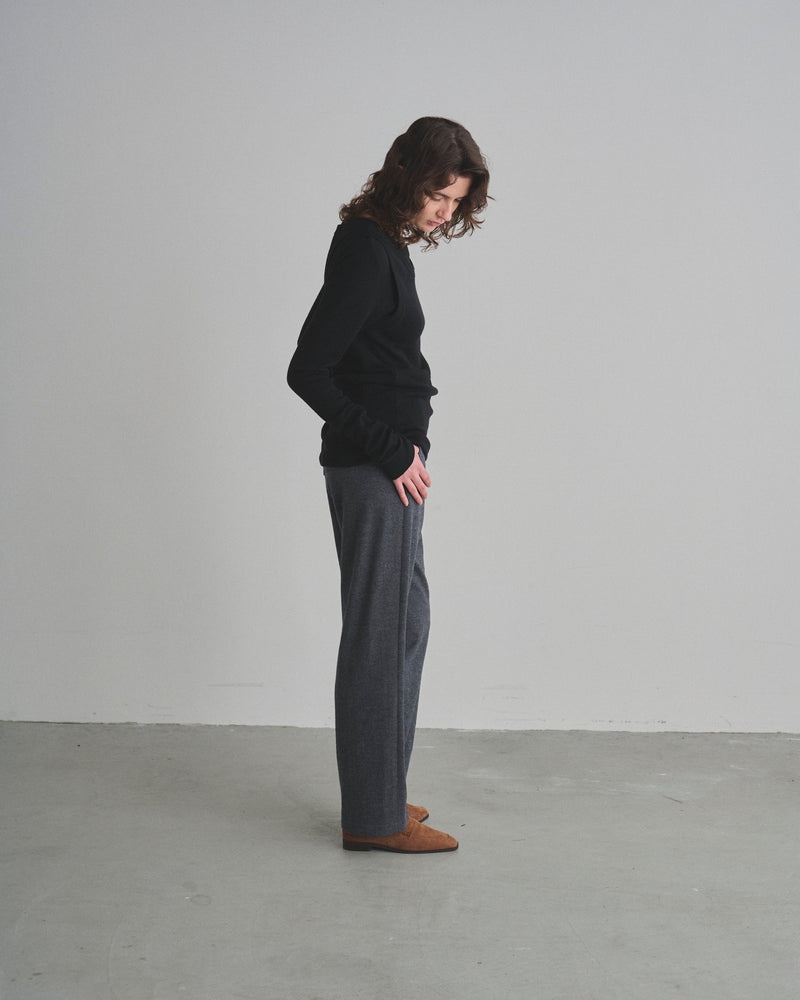 Wool Knit Smooth Pants