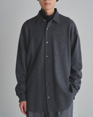 Wool Knit Smooth Shirt