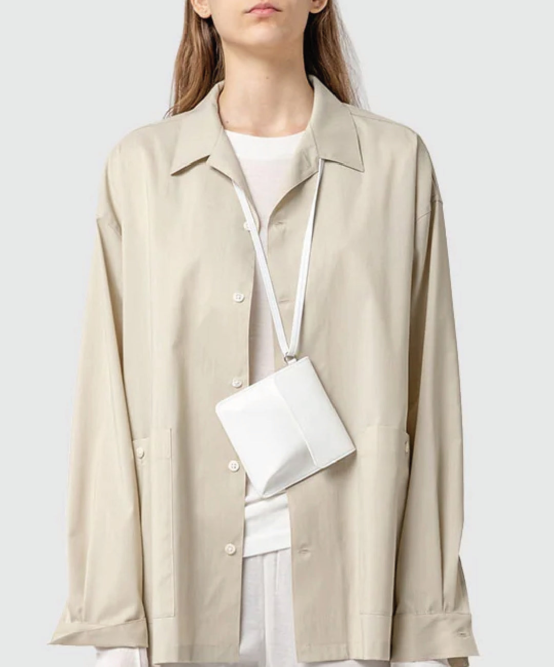 LEATHER POCKET BAG WITH BELT