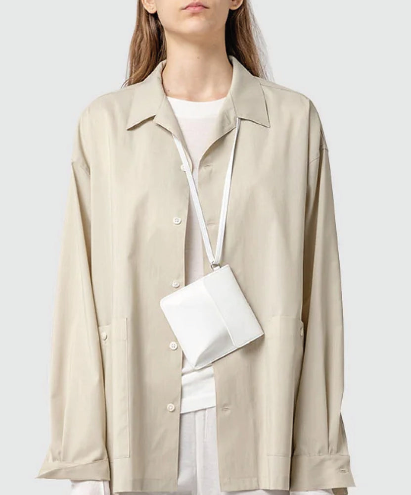 LEATHER POCKET BAG W/BELT