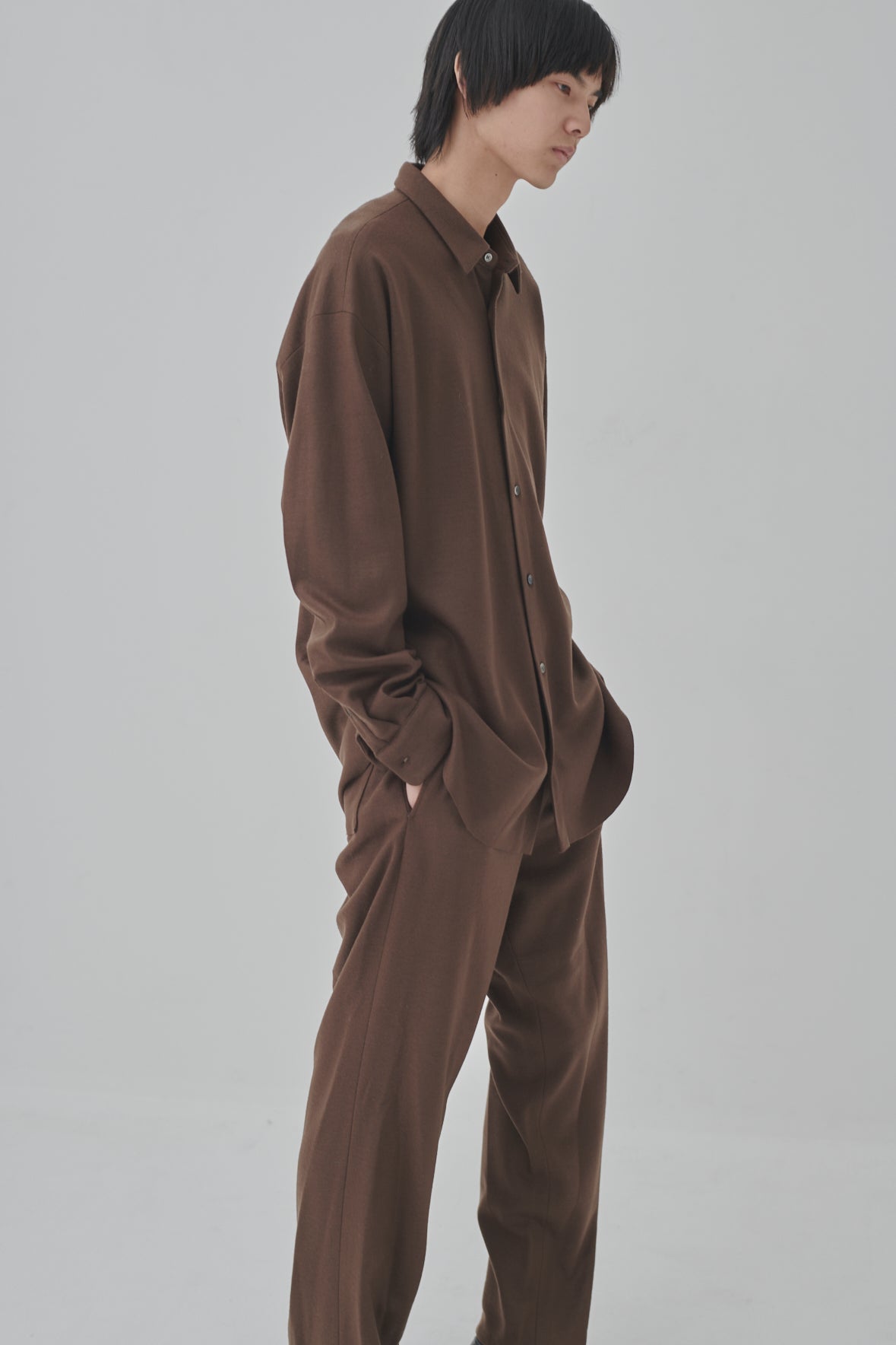 Wool Knit Smooth Shirt