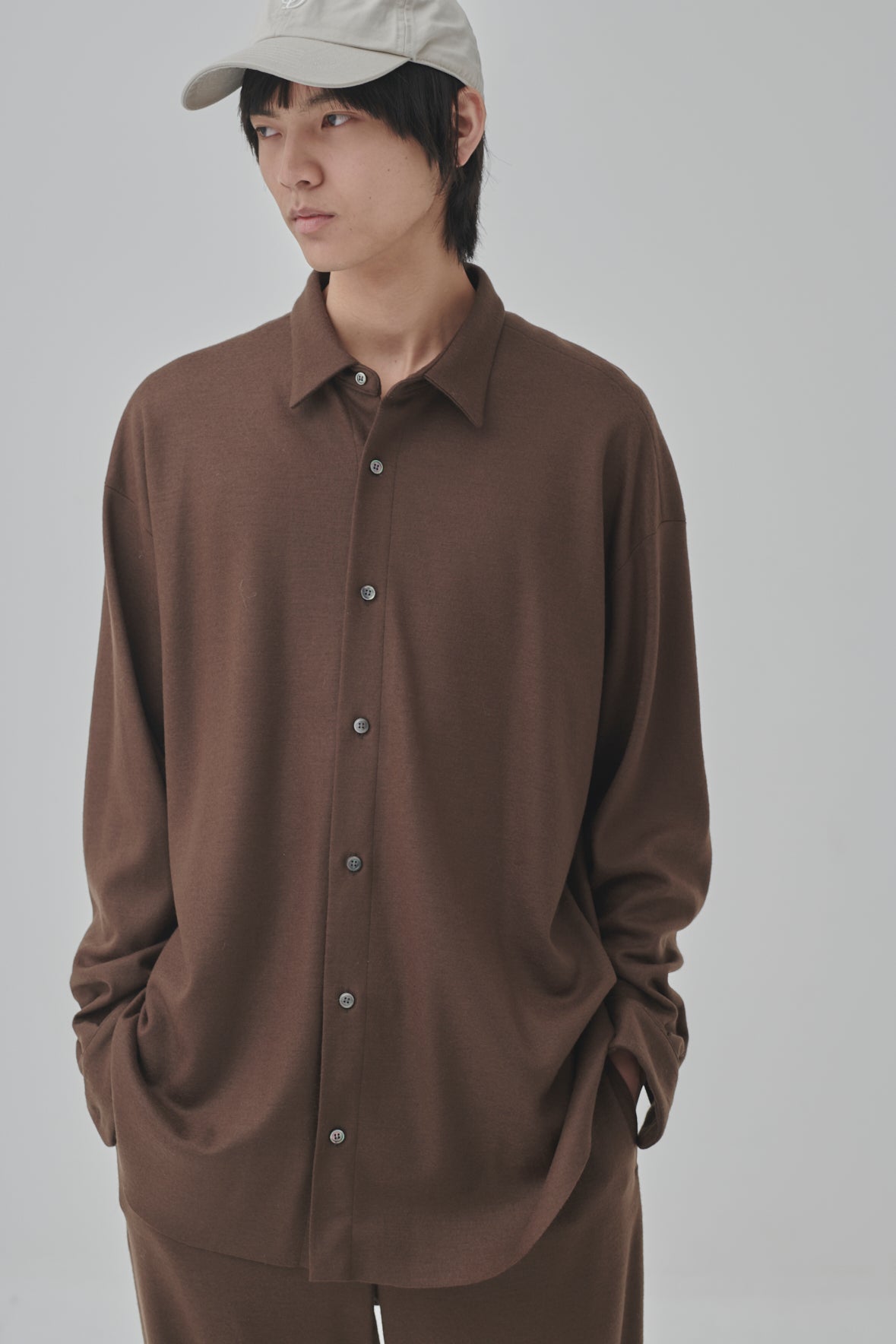 Wool Knit Smooth Shirt