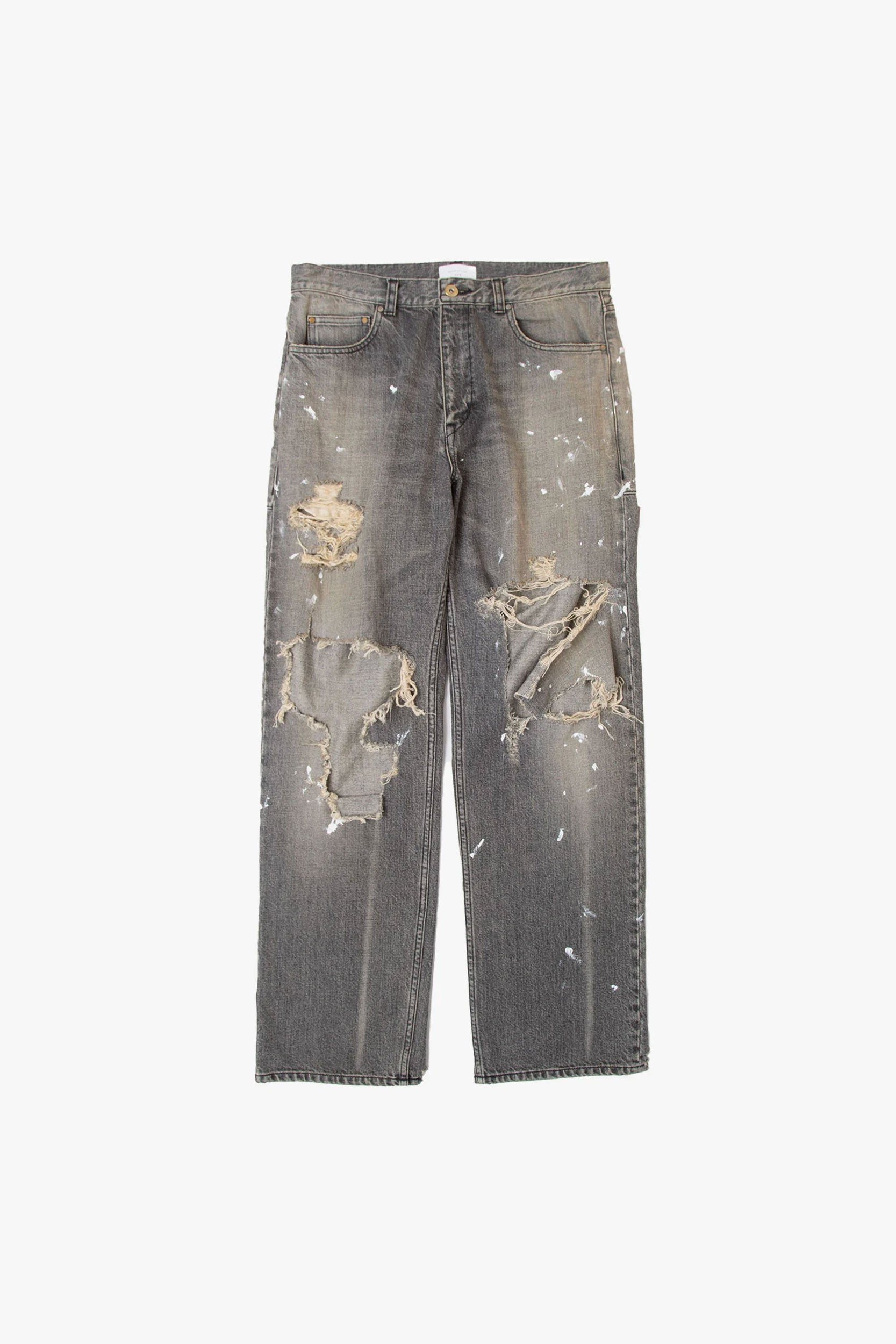 CRASH DENIM PANTS
