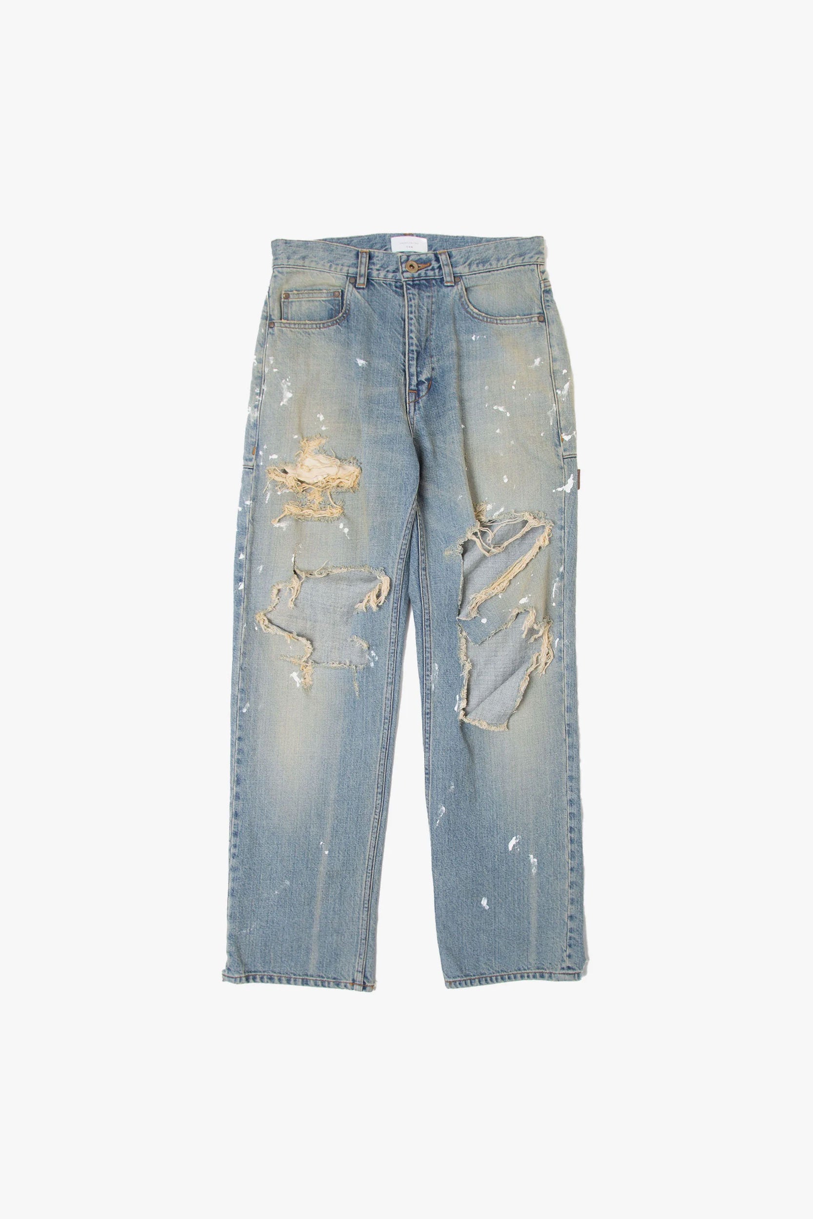 CRASH DENIM PANTS