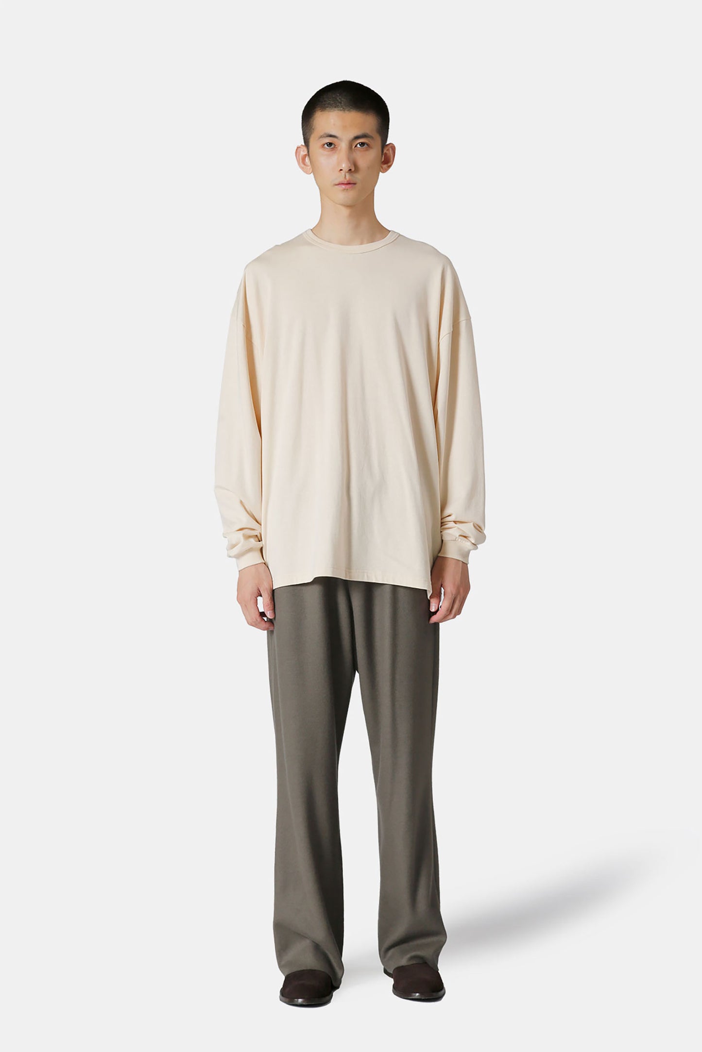 Recycled Organic Cotton Compact Terry Long-Sleeve T-Shirt