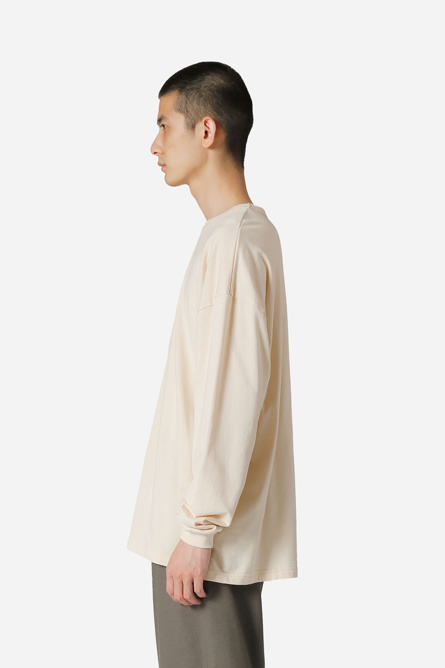 Recycled Organic Cotton Compact Terry Long-Sleeve T-Shirt