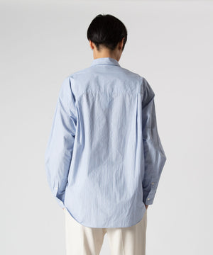 Washed Cotton Stripe L/S Shirt