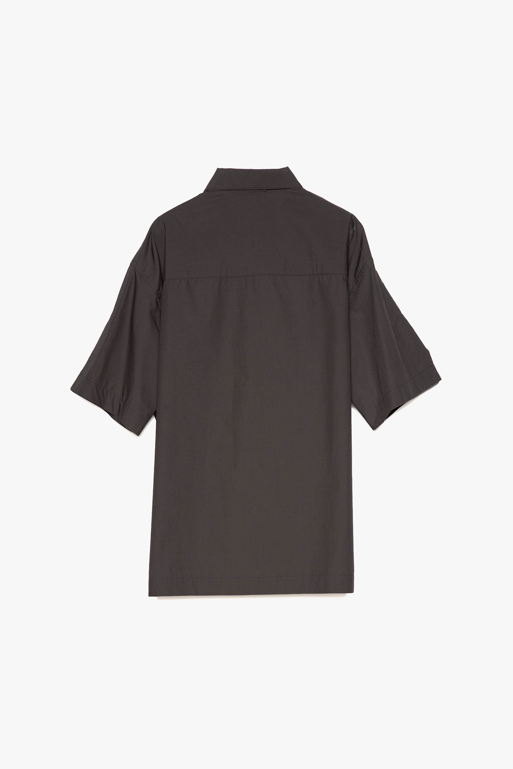Cotton Slit Short-Sleeve Shirt