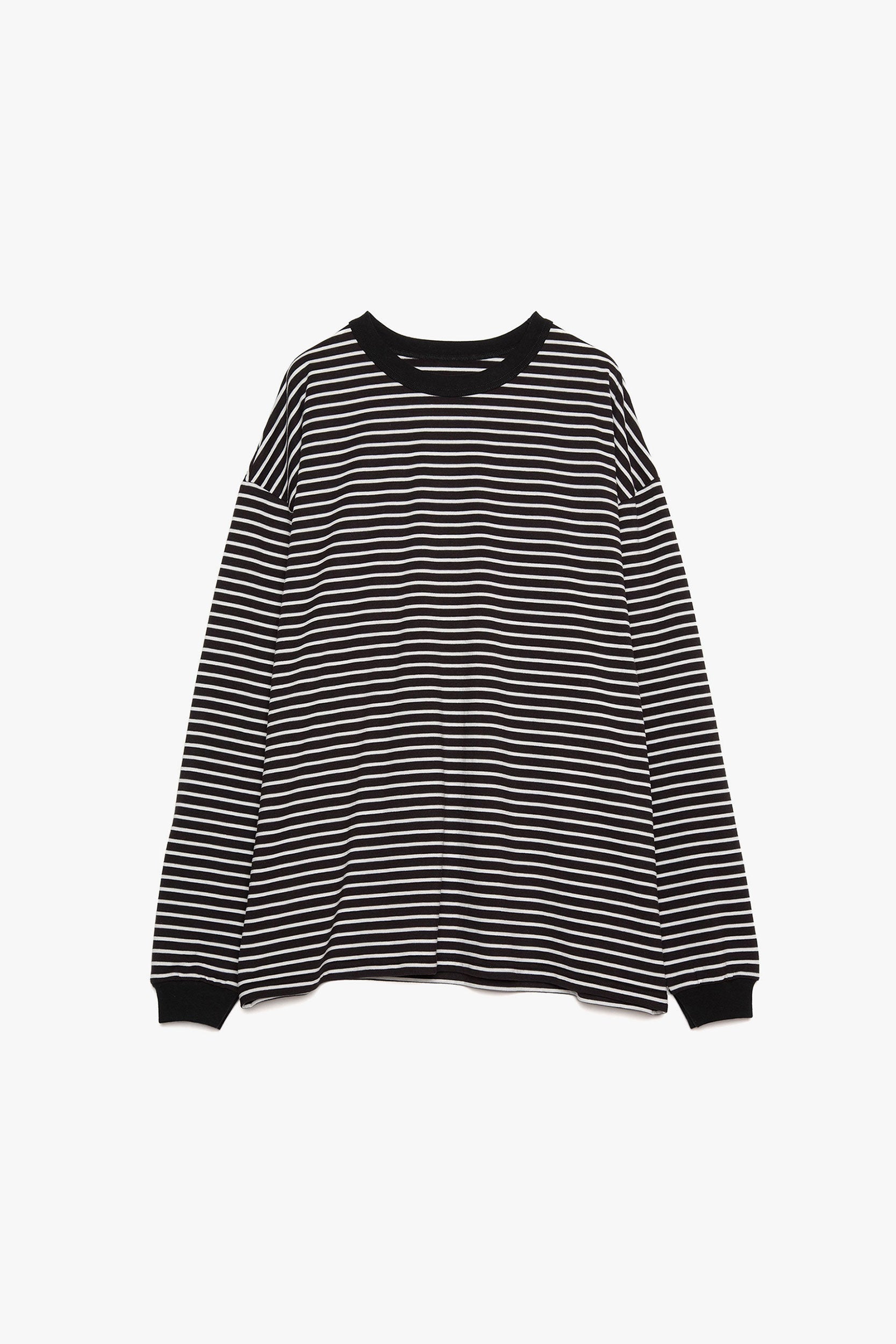 Sheer Border Long-Sleeve T-Shirt