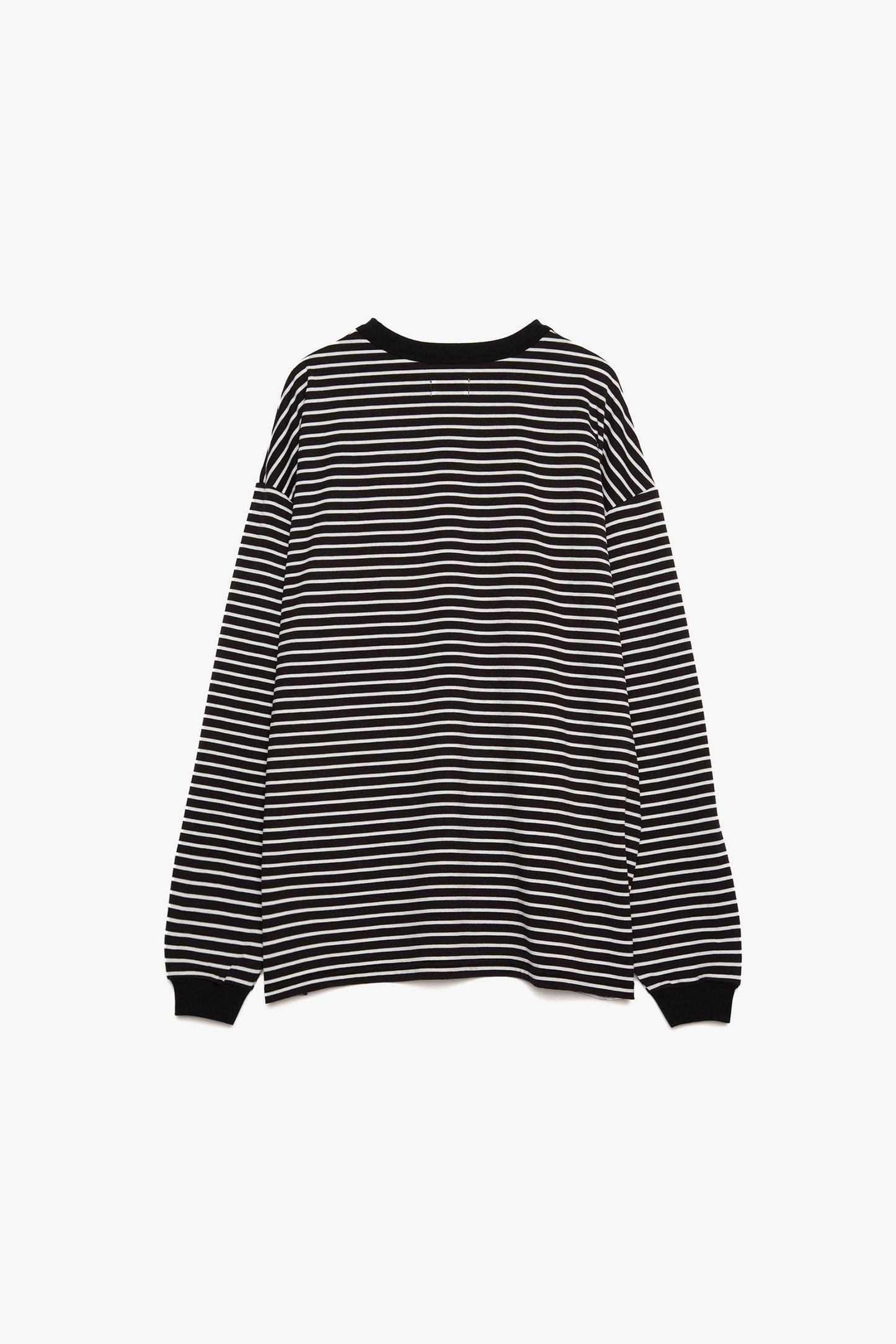 Sheer Border Long-Sleeve T-Shirt