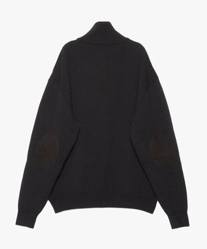 WOOL TERRY ZIP SWEATER