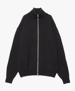 WOOL TERRY ZIP SWEATER