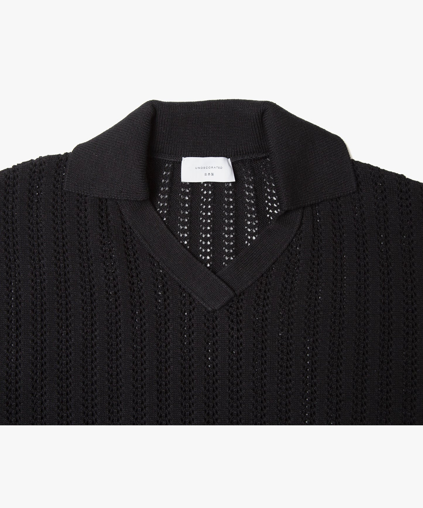 Cotton Knit Polo Top