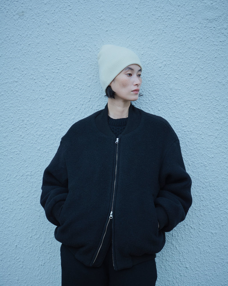 WOOL FLEECE MELTON JKT