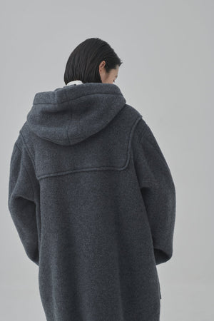 Wool Freece Melton Duffle Coat