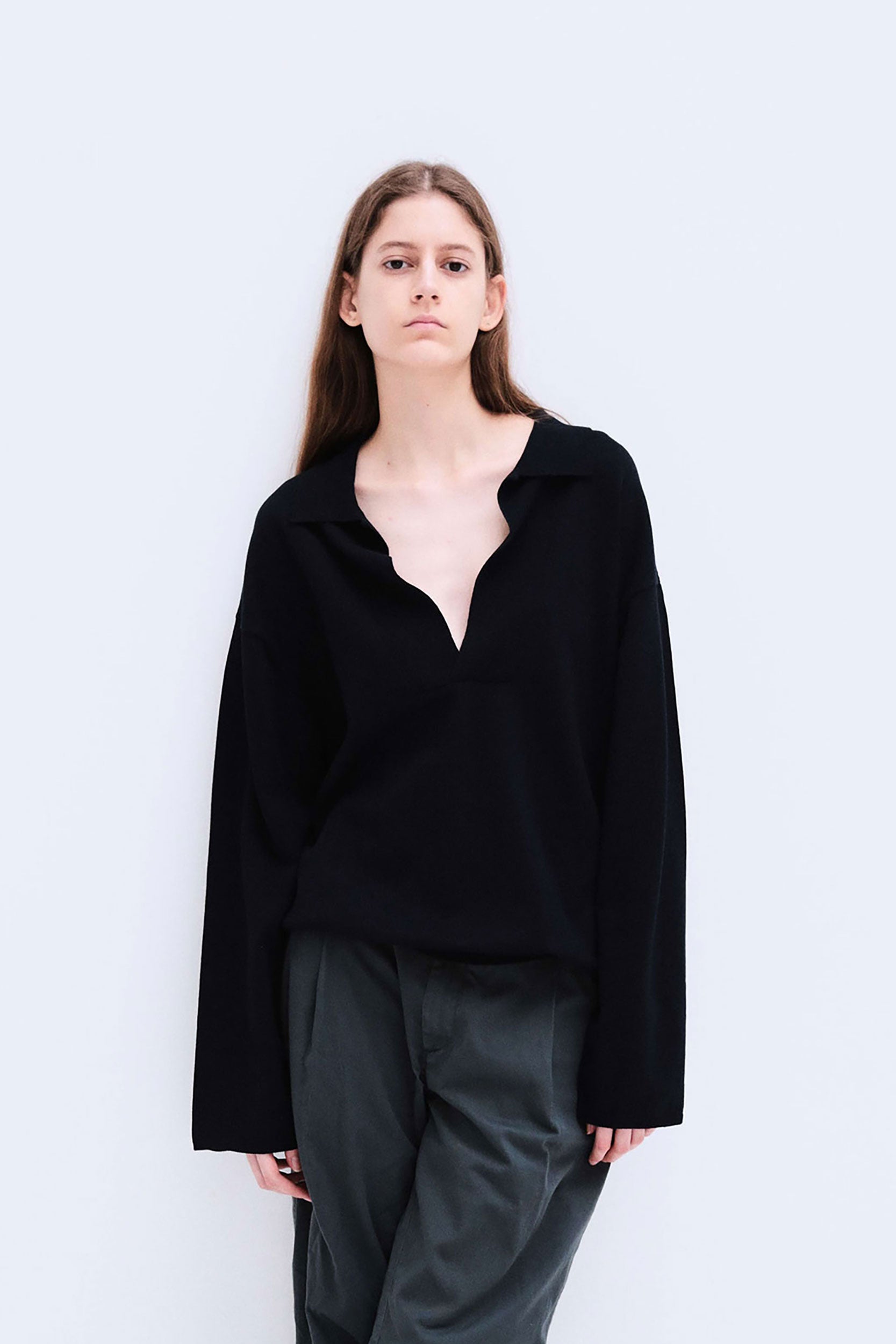LINEN/COTTON BIG KNIT TOP