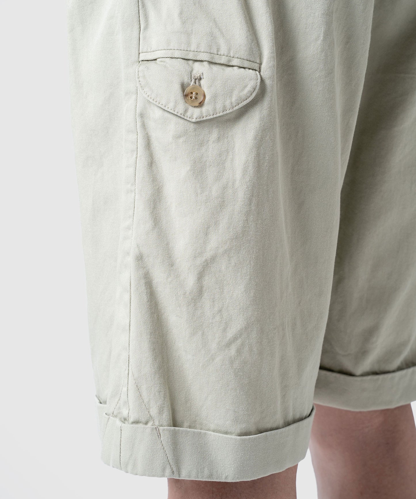 COTTON TWILL SHORTS