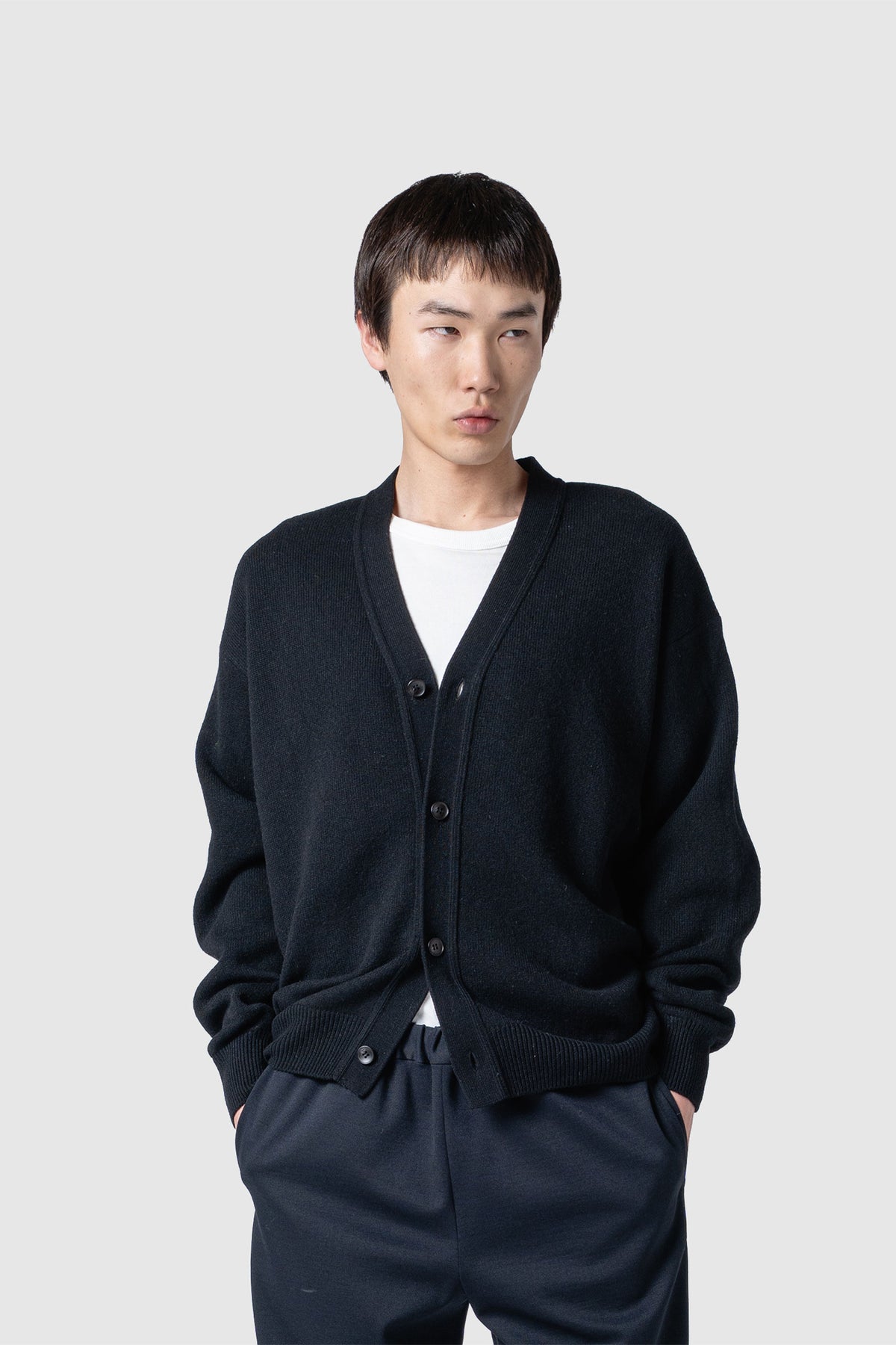 WOOL TERRY CARDIGAN