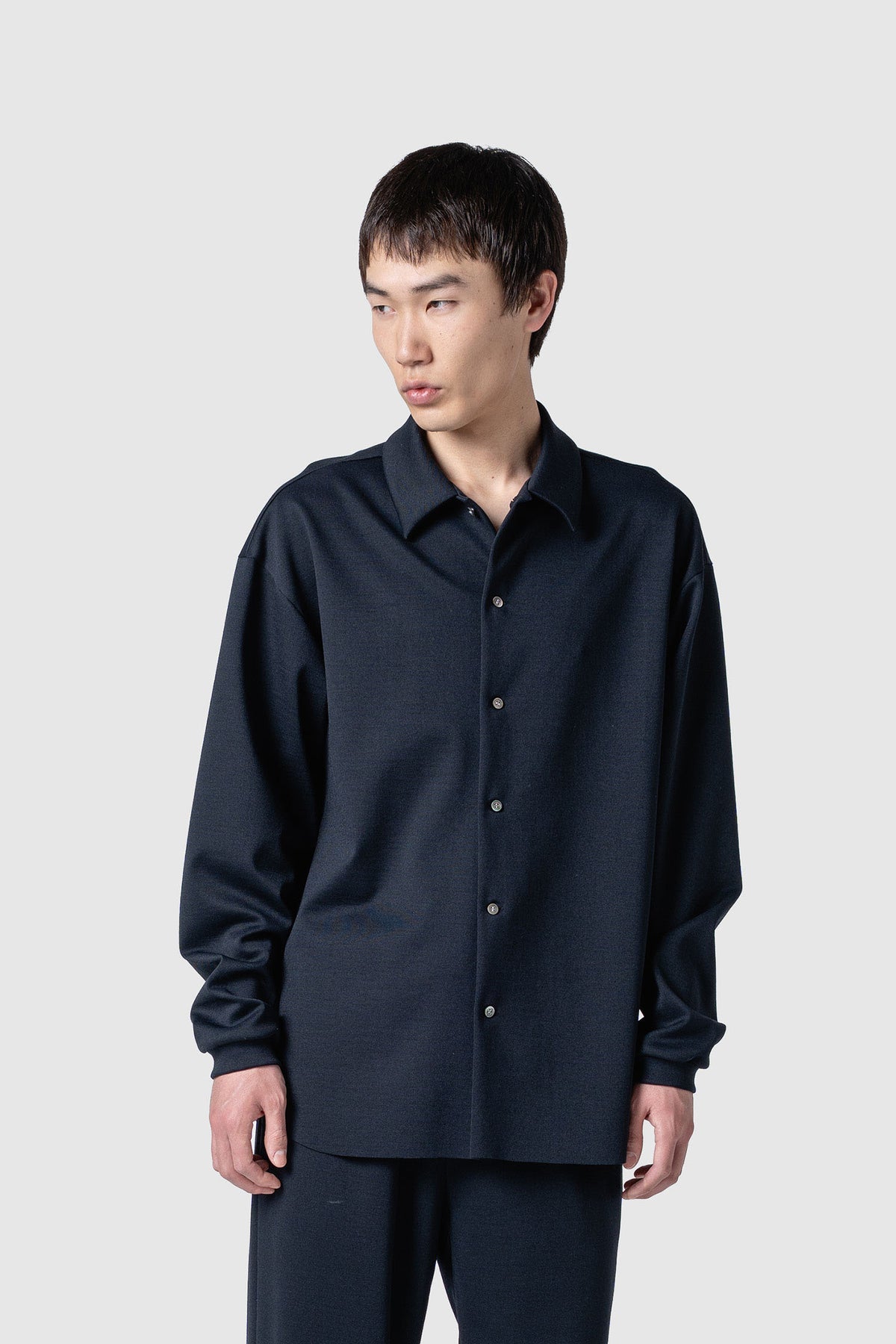 SPONGE WOOL JERSEY SHIRT