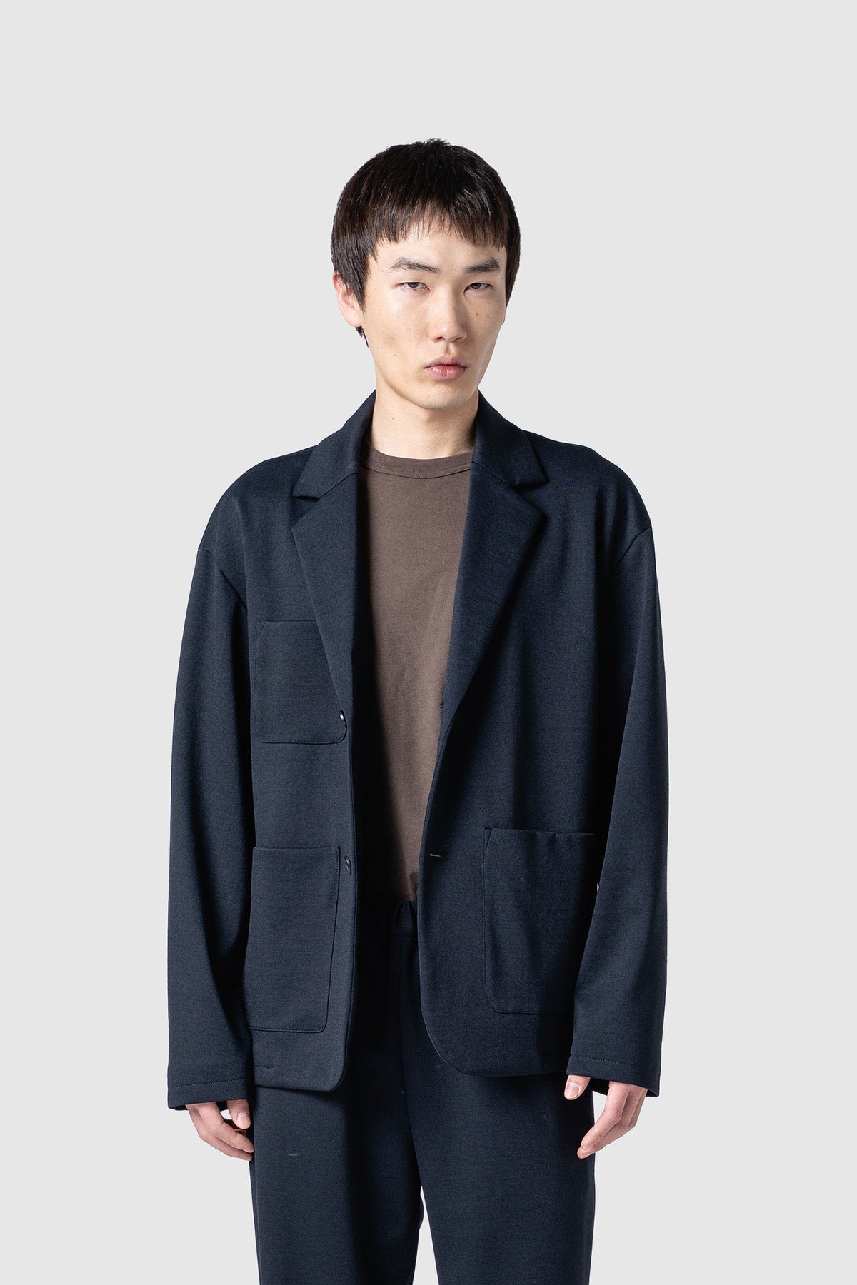 SPONGE WOOL JERSEY JACKET