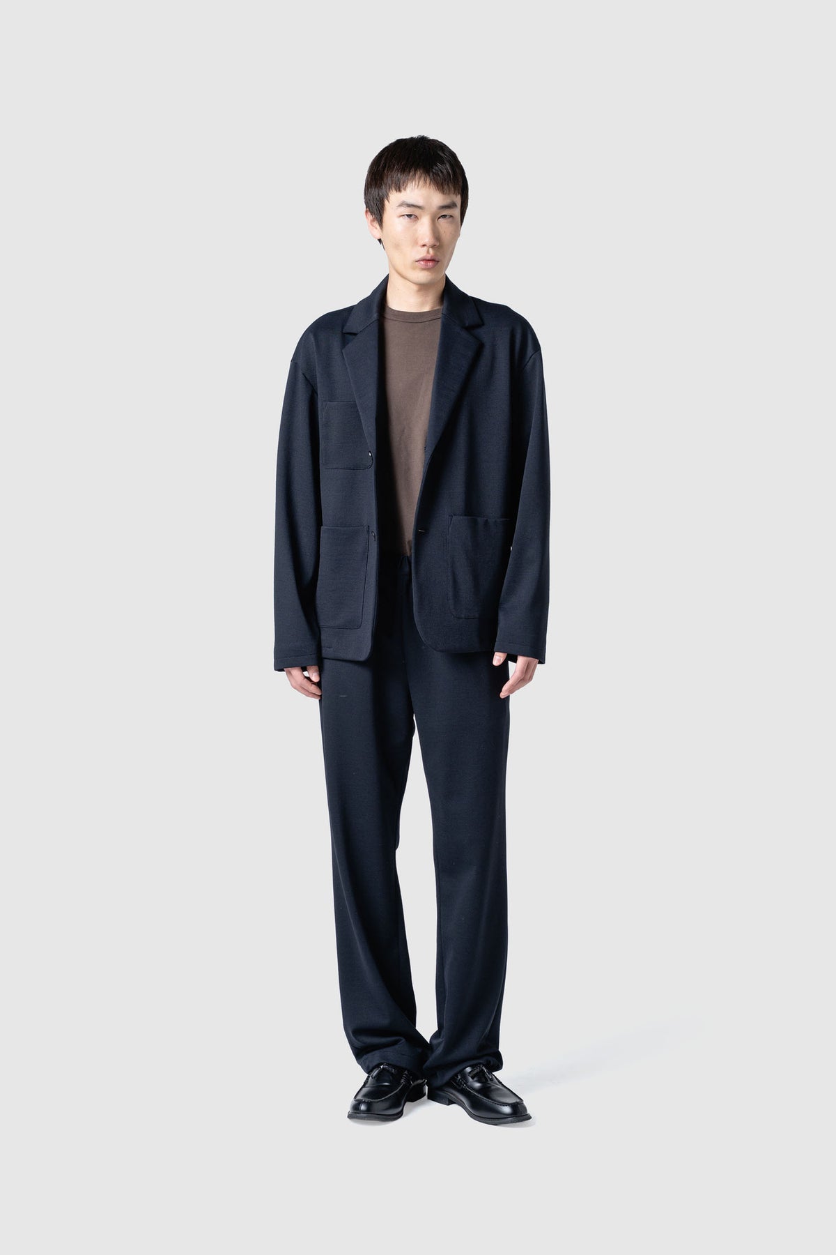 SPONGE WOOL JERSEY JACKET