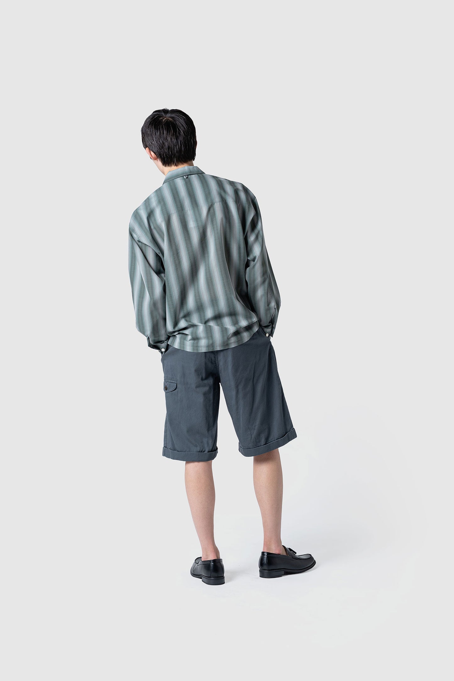 OMBRE STRIPE L/S SHIRT