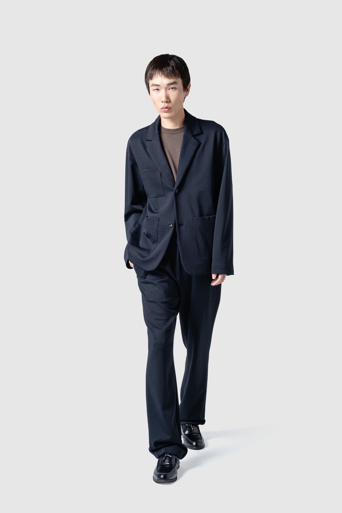SPONGE WOOL JERSEY JACKET