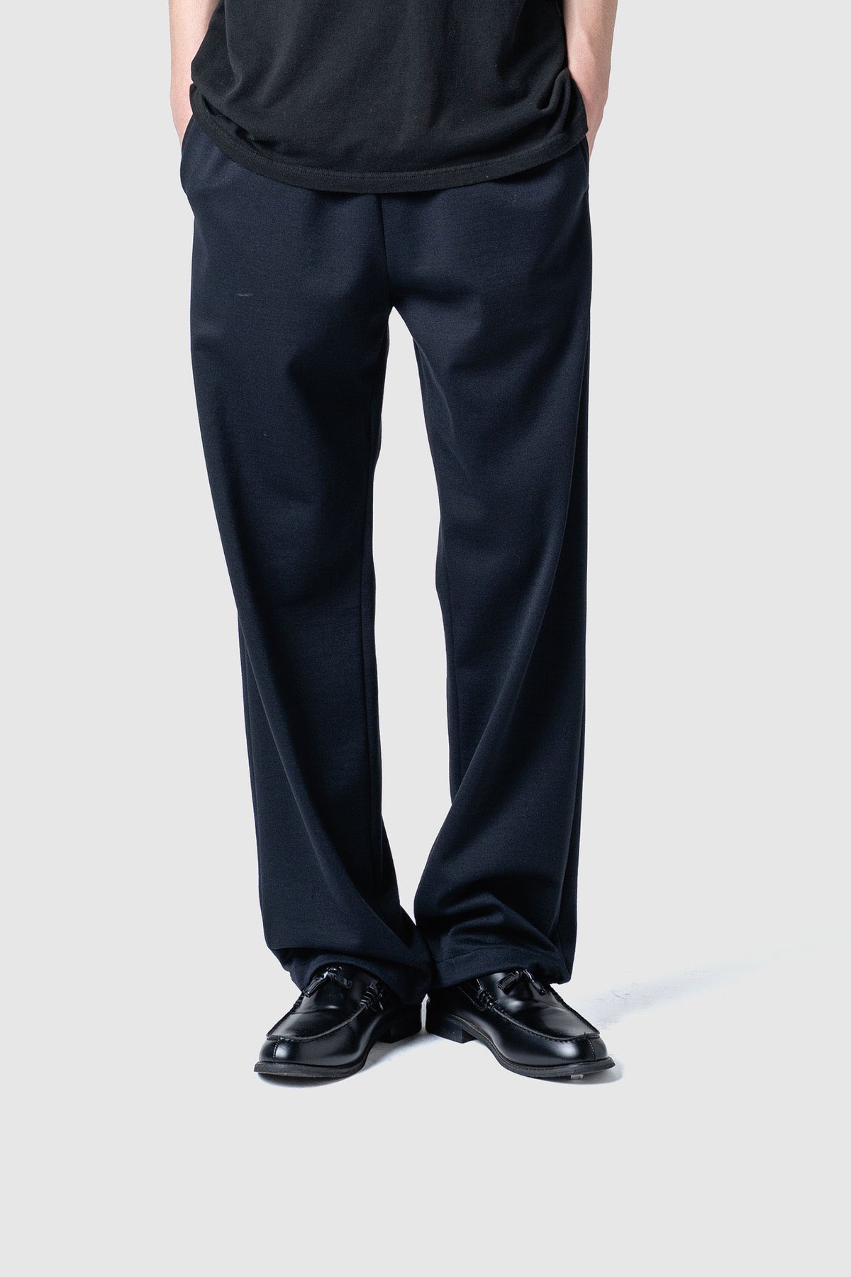 SPONGE WOOL JERSEY PANTS
