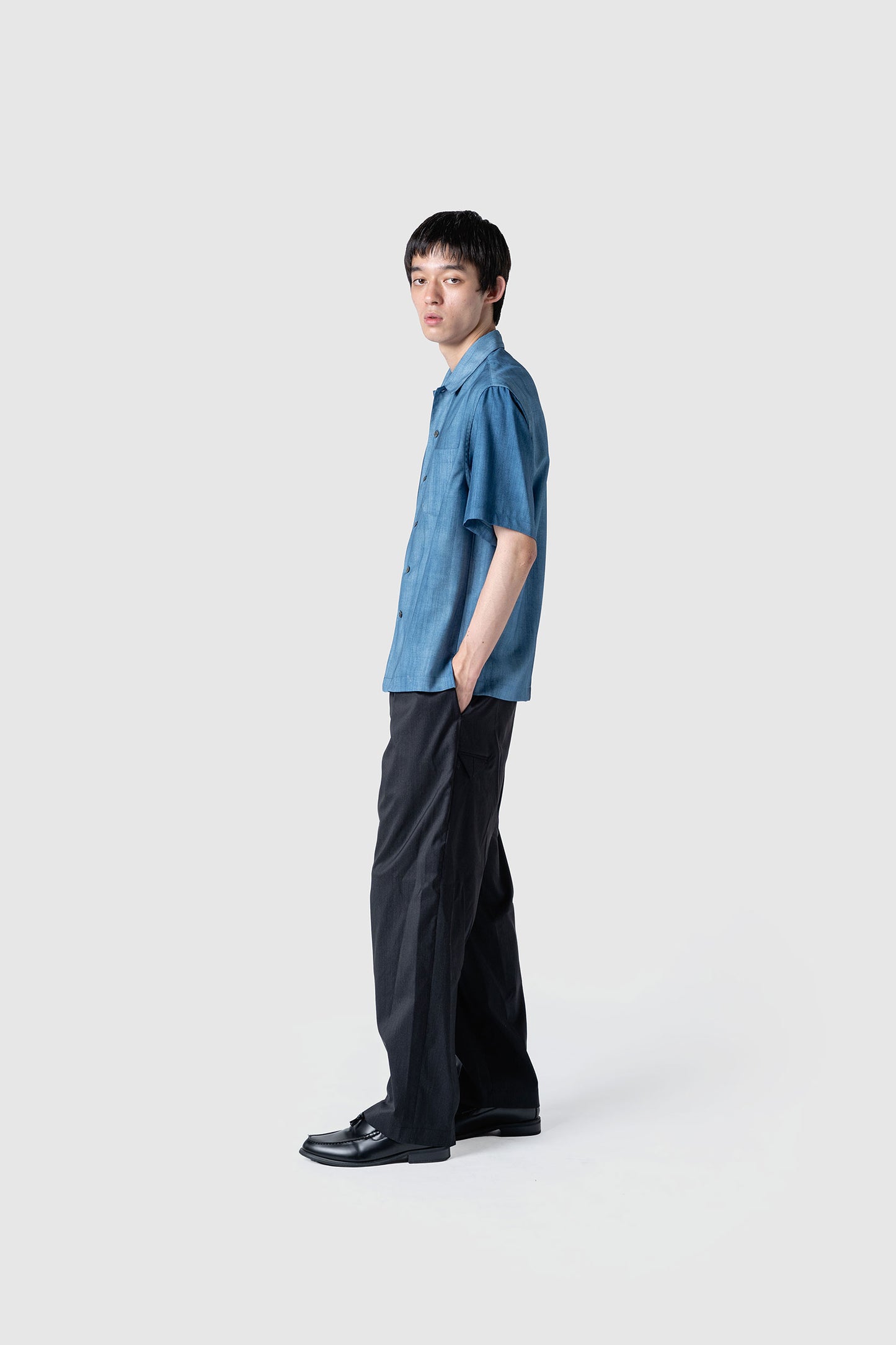 GRADATION WOOL S/S SHIRT