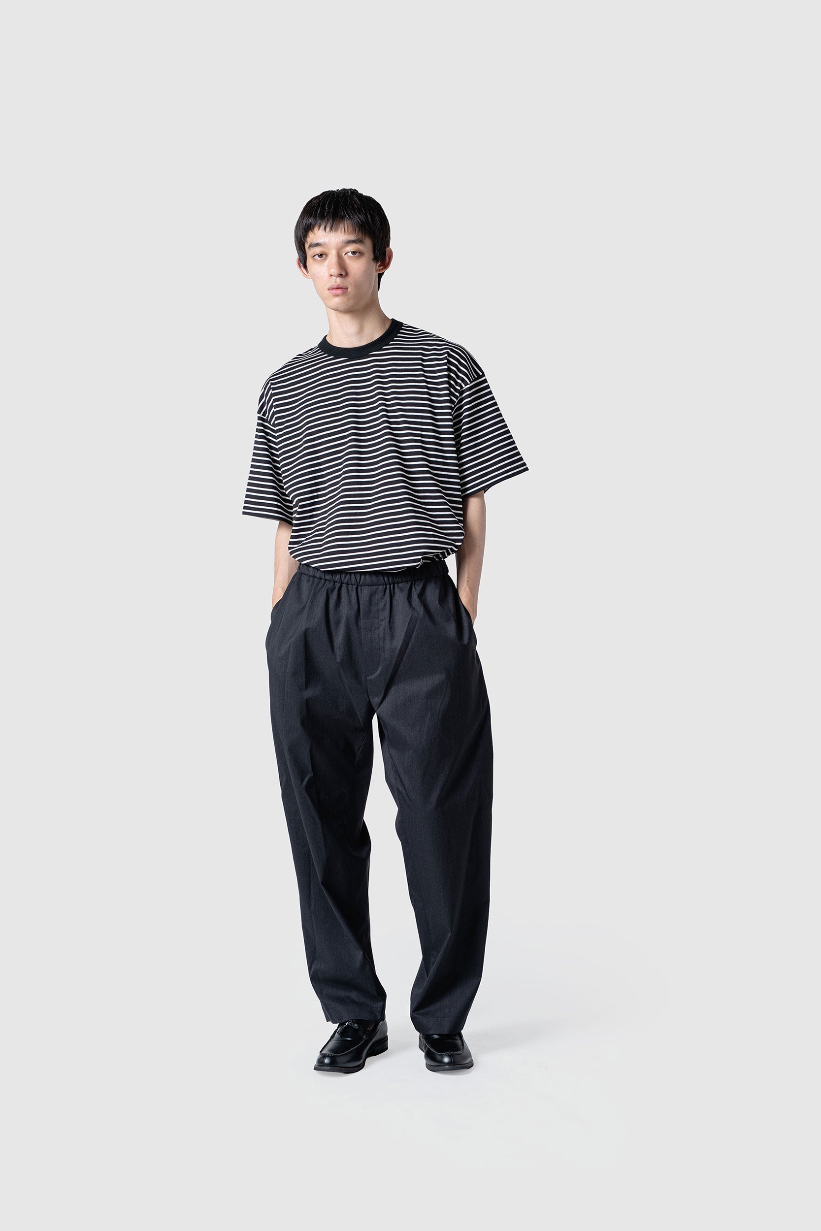 Ｓ*Ｉ様 アパルトモン ボーダー シアー Tシャツ Border Sheer 黒 Sheer Border S/S T-Shirt｜UNDECORATED(アンデコレイテッド)公式通販