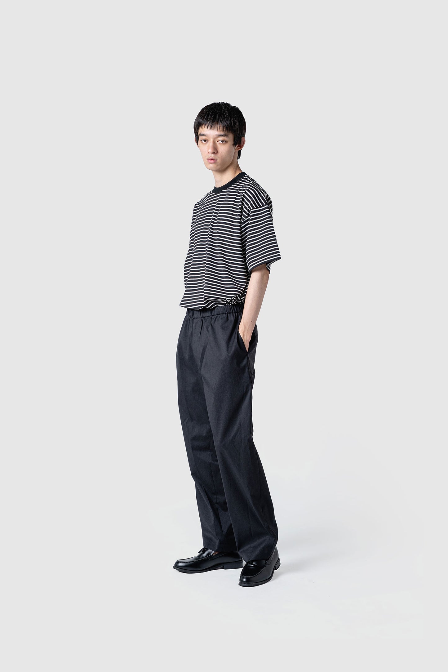 Sheer Border Short-Sleeve T-Shirt