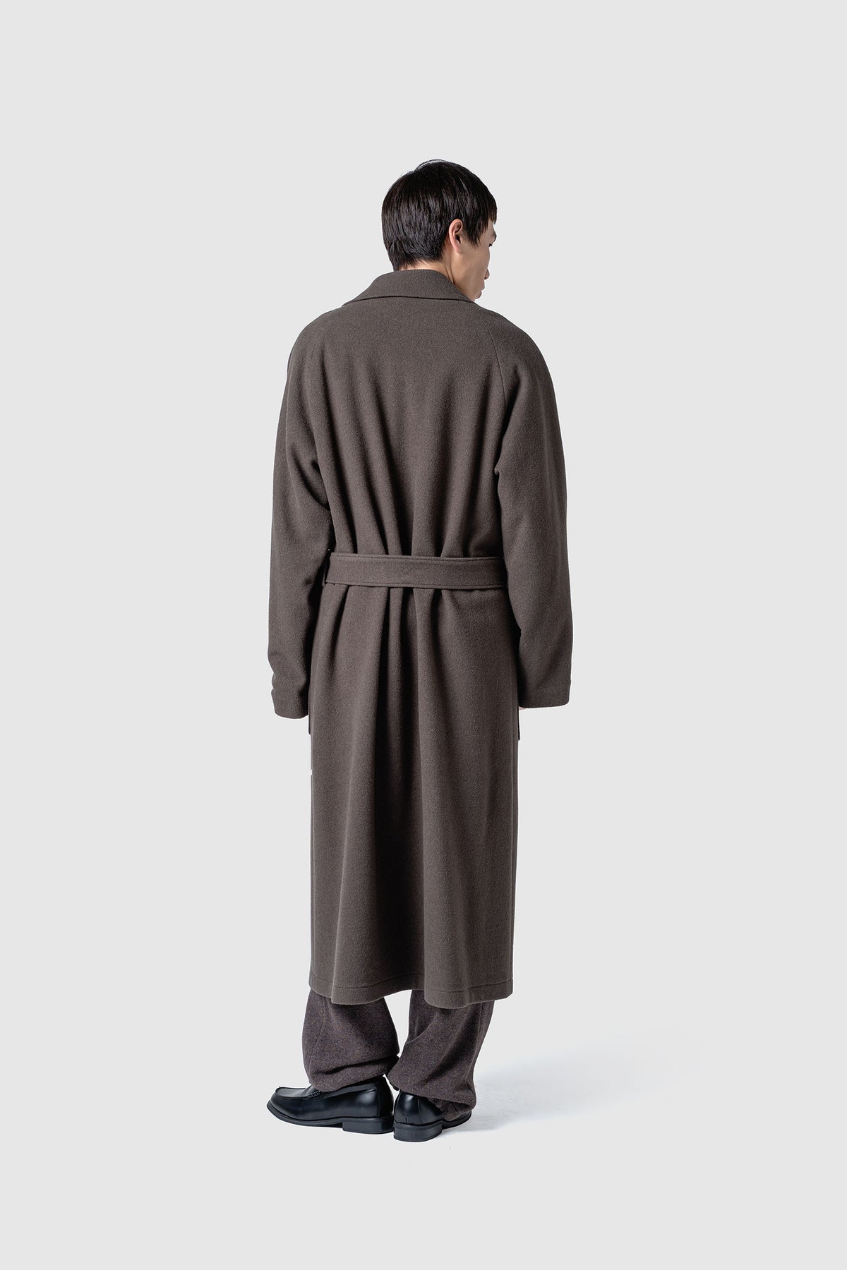 HIGH GAGE WOOL FLEECE GAWN COAT