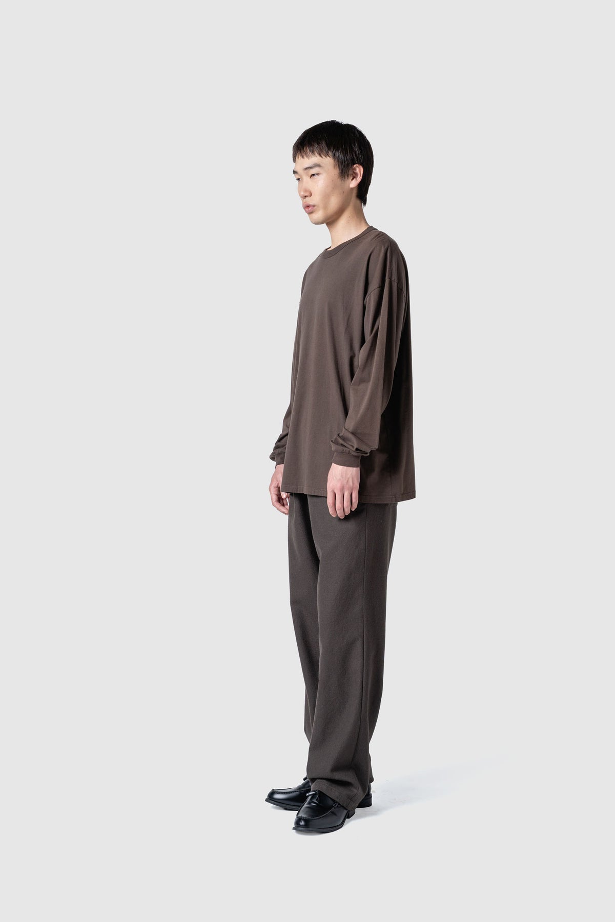 WOOL TWEED WIDE PANTS