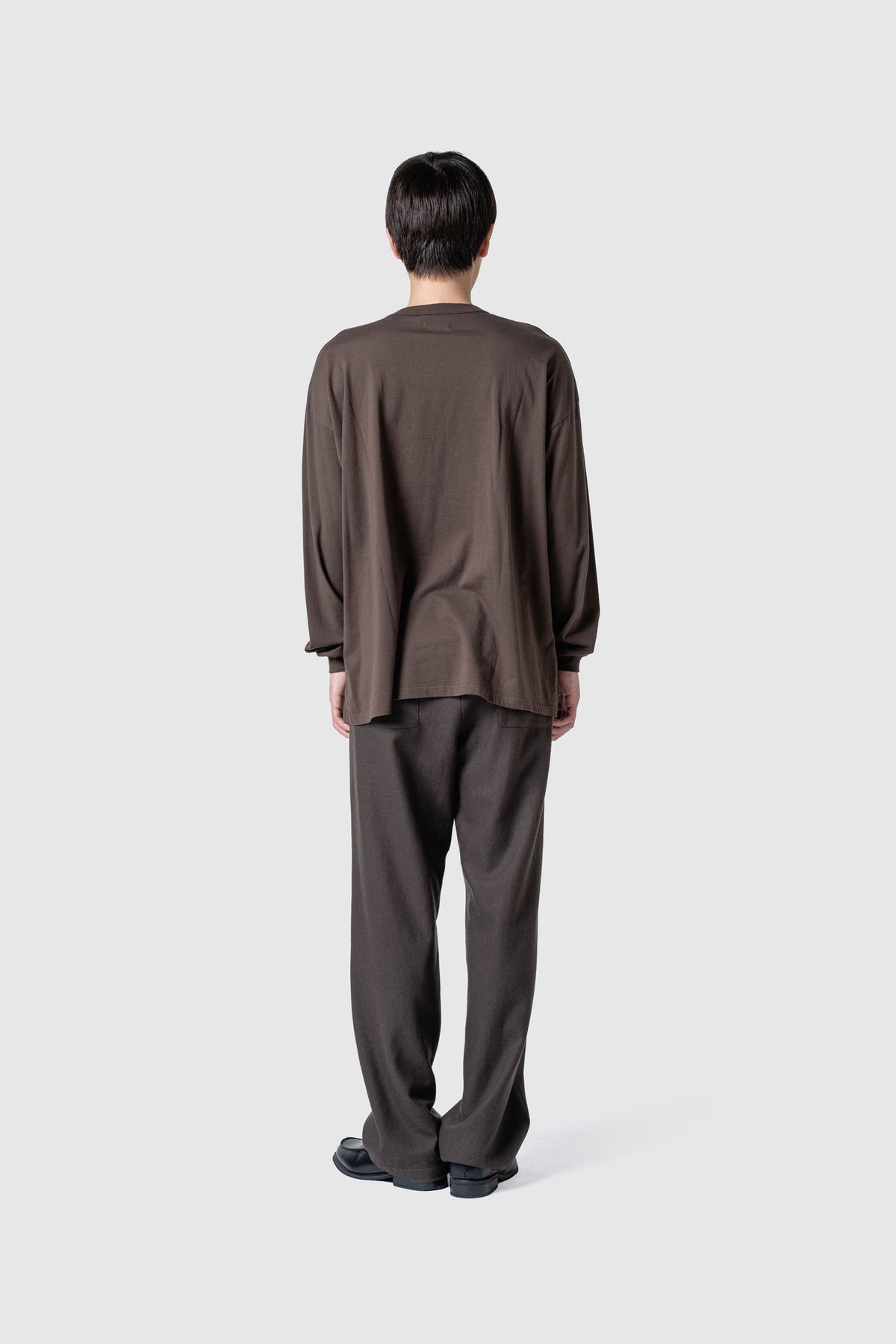 WOOL TWEED WIDE PANTS