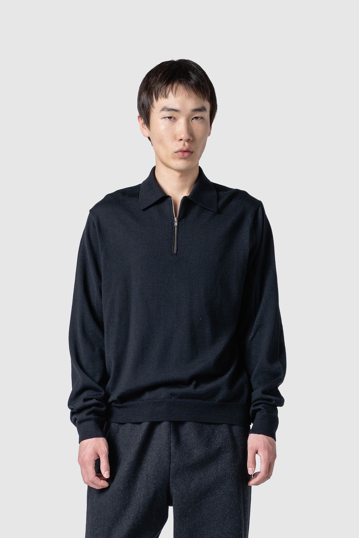 WOOL ZIP KNIT