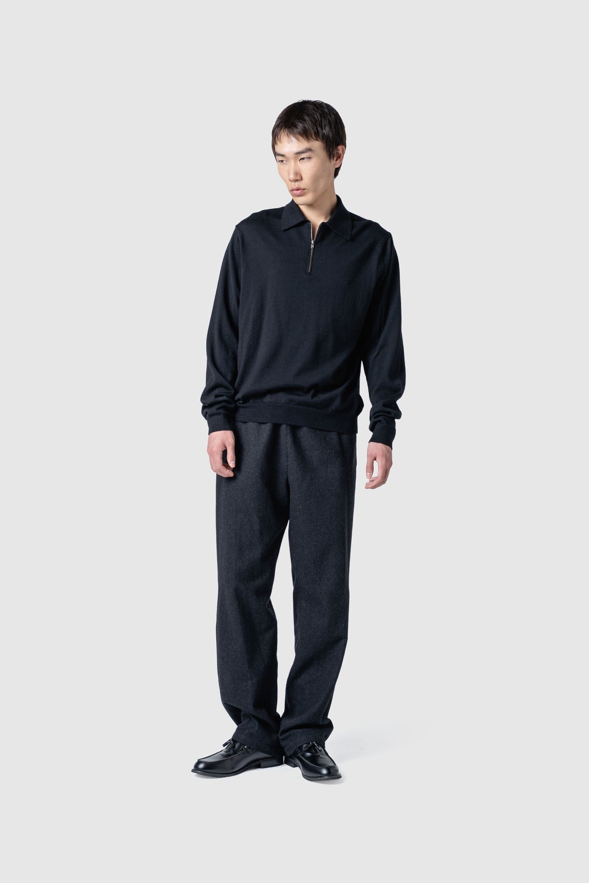 WOOL ZIP KNIT