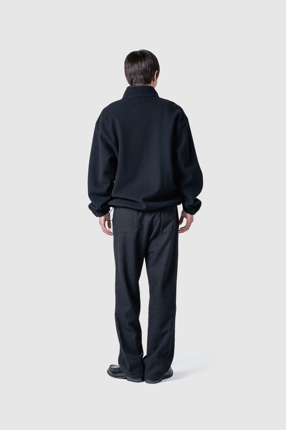 HIGH GAGE WOOL FLEECE ZIP TOP