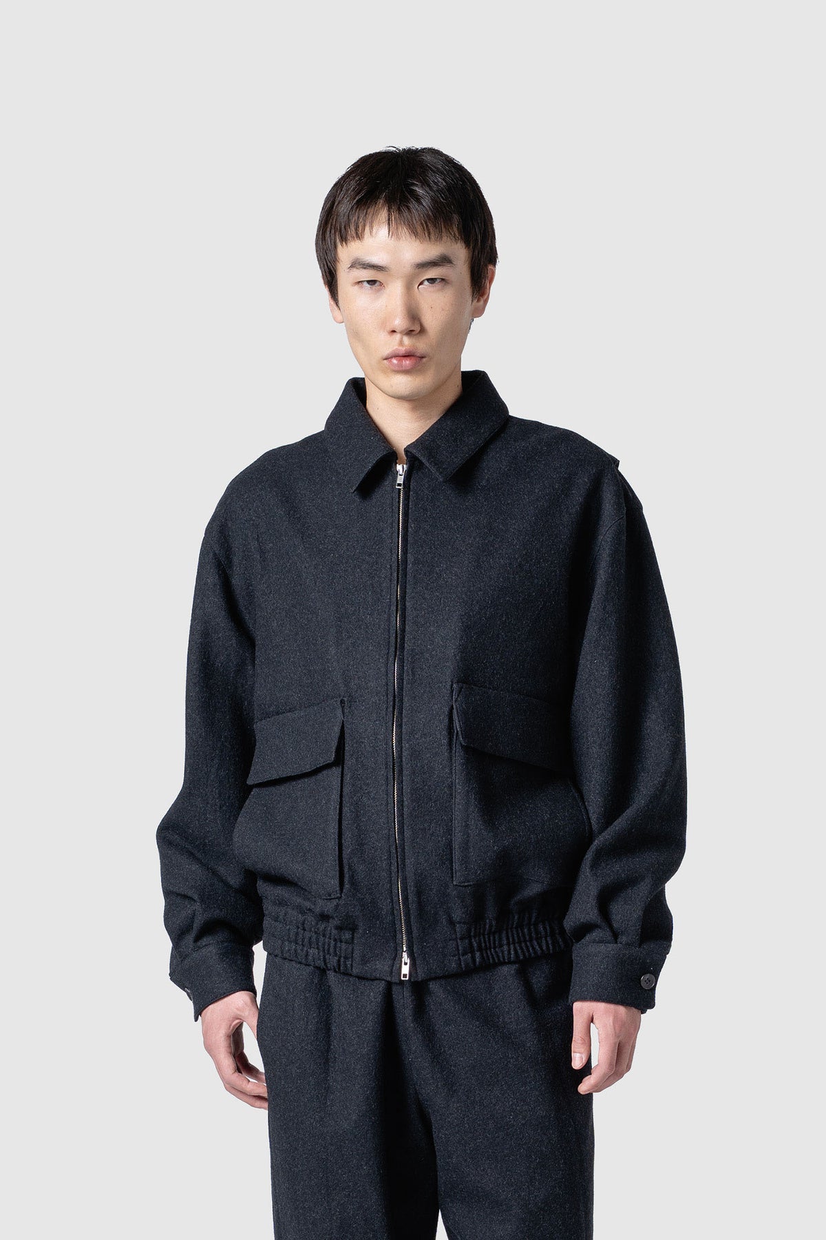 WOOL TWEED FLIGHT JACKET