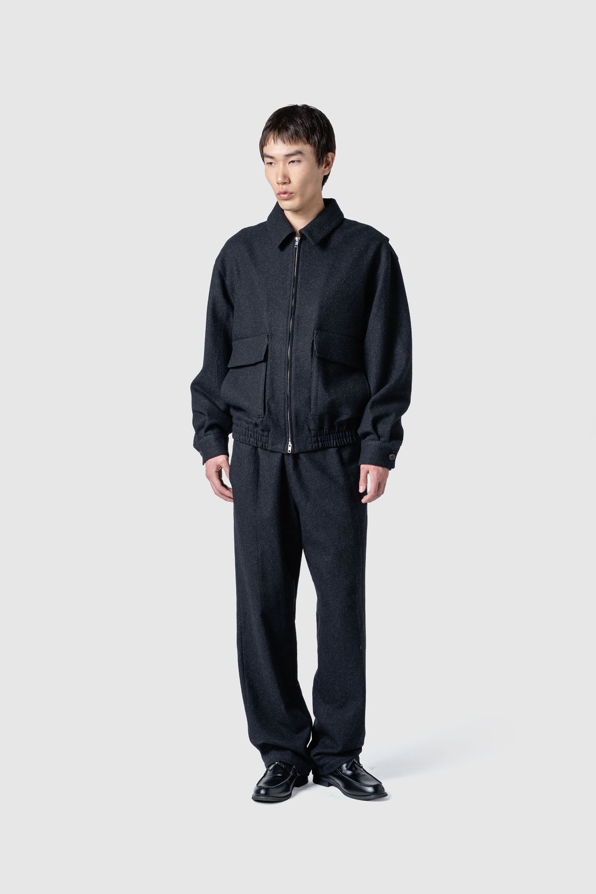 WOOL TWEED FLIGHT JACKET