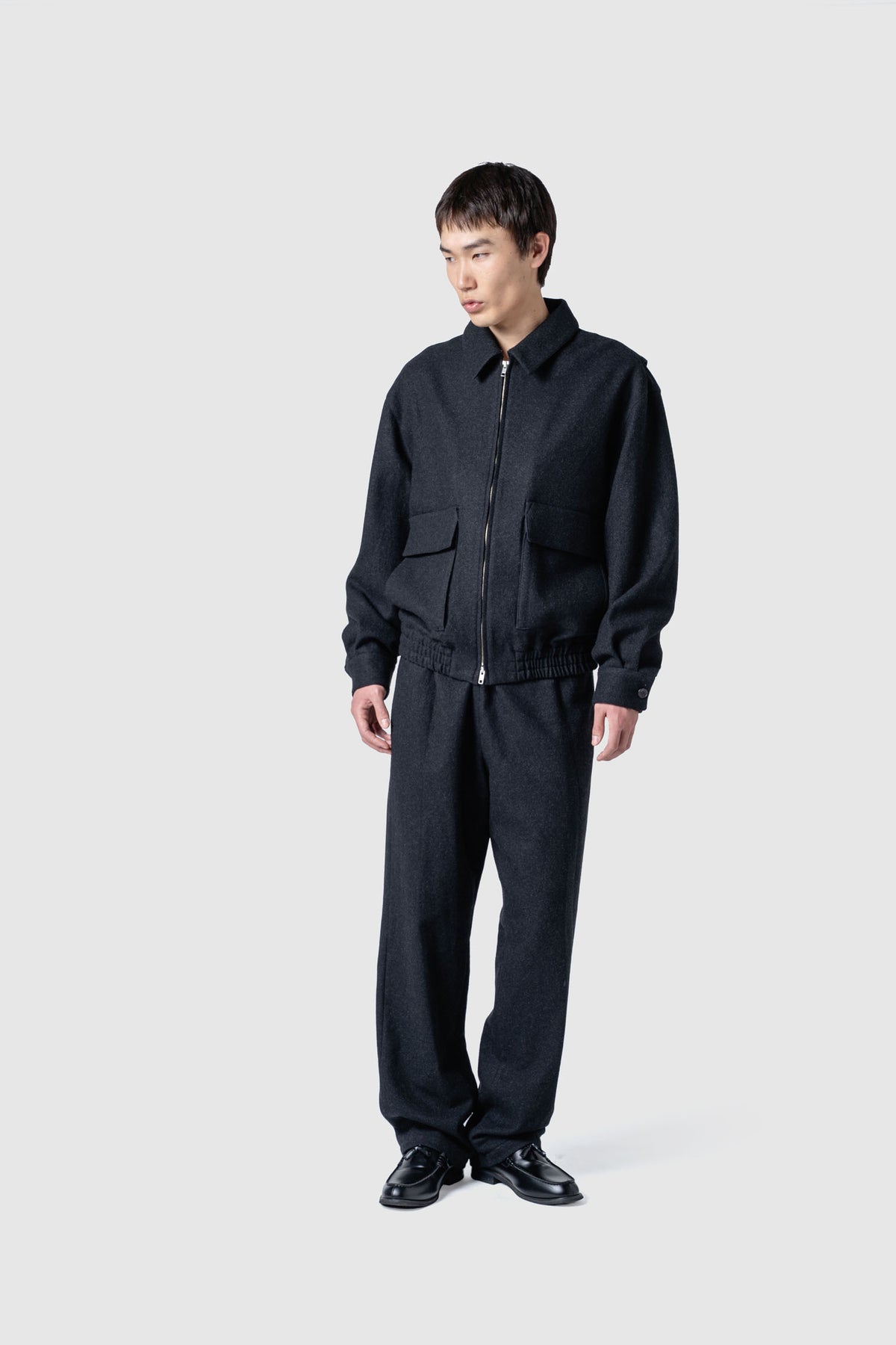 WOOL TWEED FLIGHT JACKET