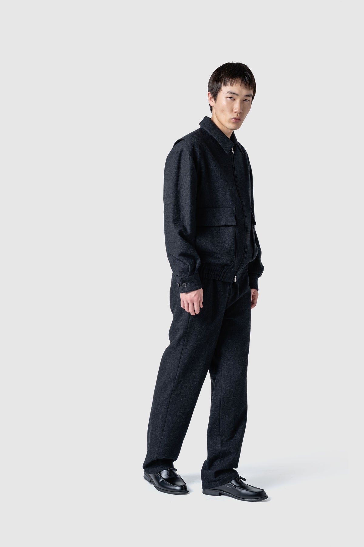 WOOL TWEED FLIGHT JACKET