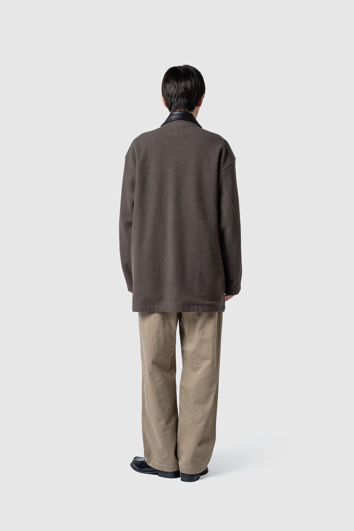 HIGH GAGE WOOL FLEECE HALF COAT