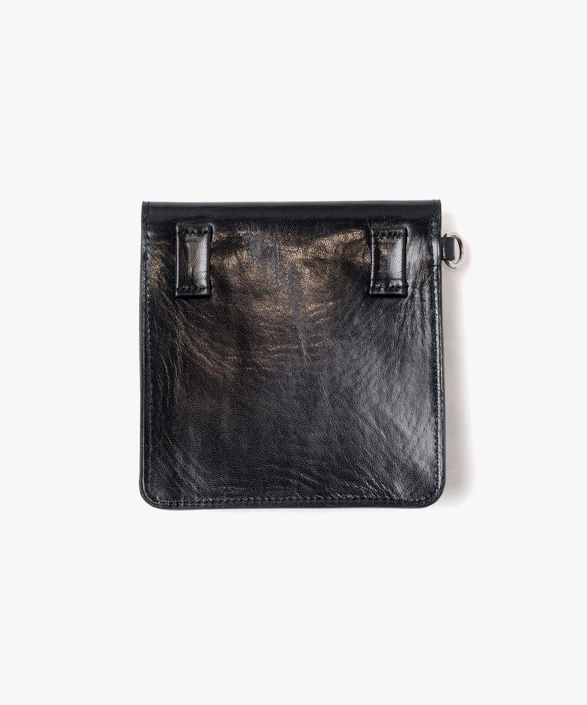 LEATHER POCKET BAG W/BELT